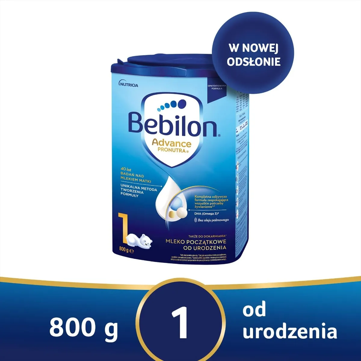 Bebilon Pronutra-Advance 1, mleko początkowe od urodzenia, 800 g