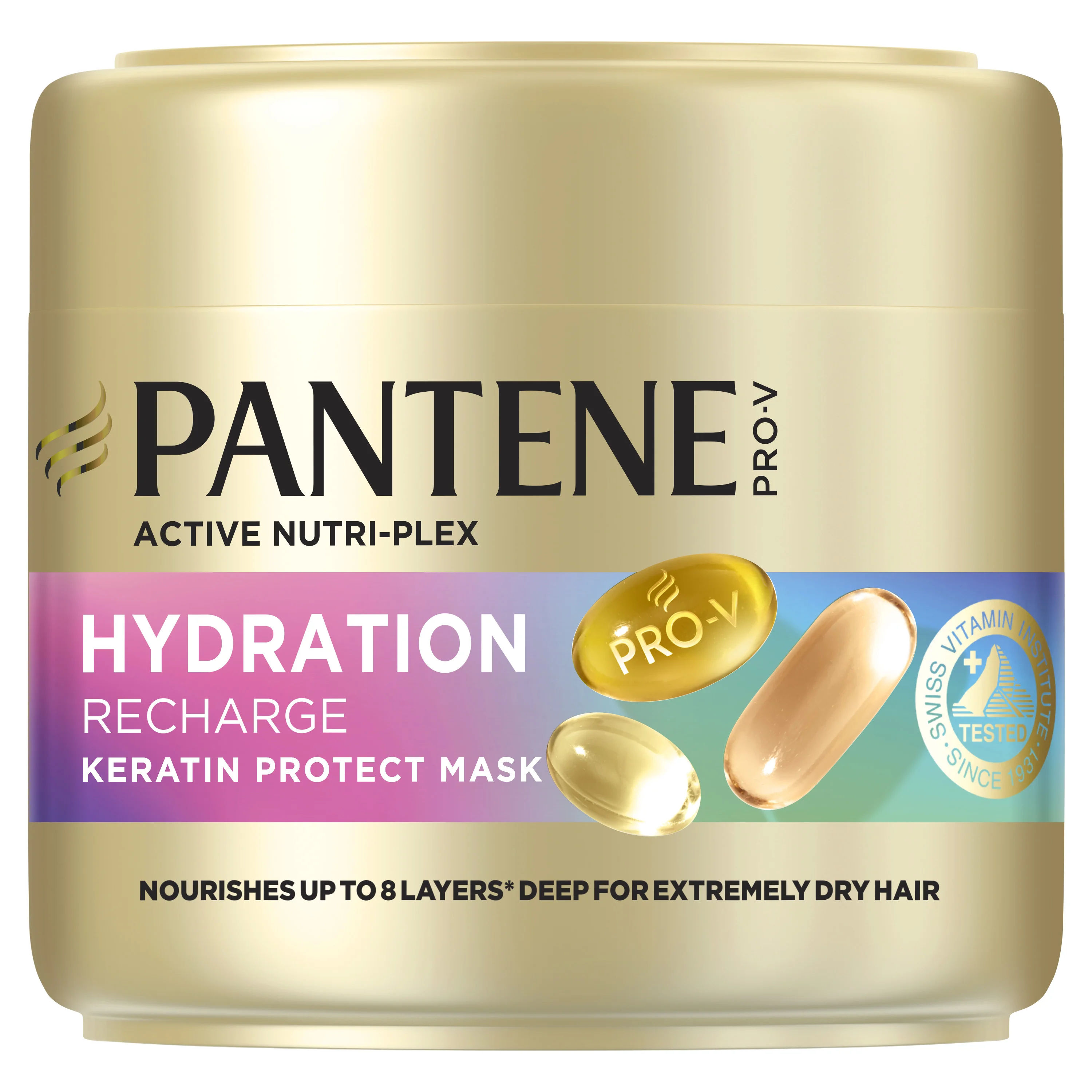 Pantene Pro-V Hydration Recharge Keratin Protect maska do włosów bardzo suchych, 300 ml