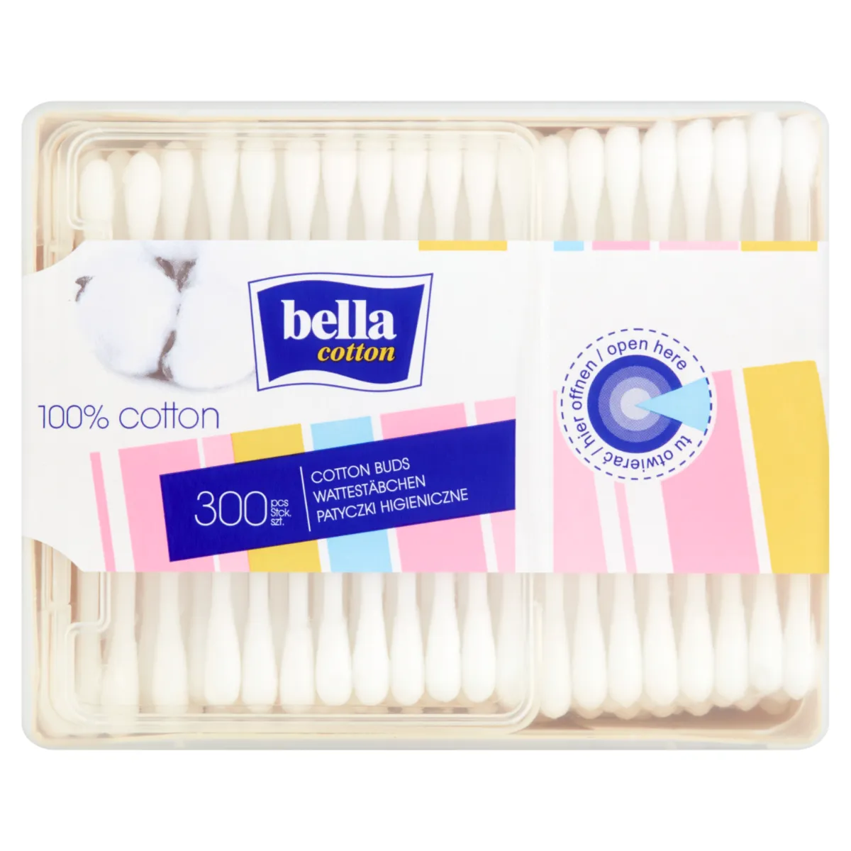 Bella Cotton, patyczki higieniczne, 300 sztuk