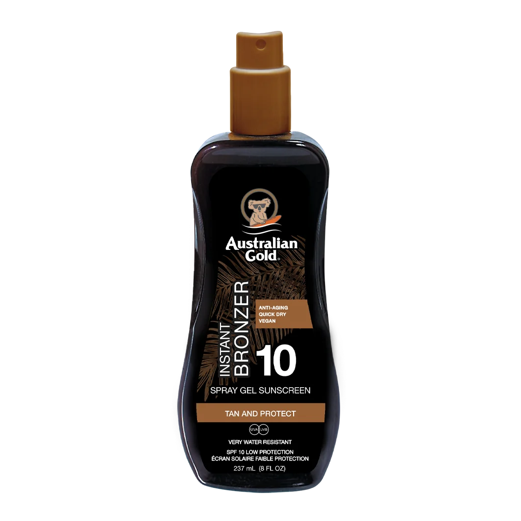Australian Gold Spray Gel with Bronzer żel brązujący w sprayu SPF 10, 237 ml