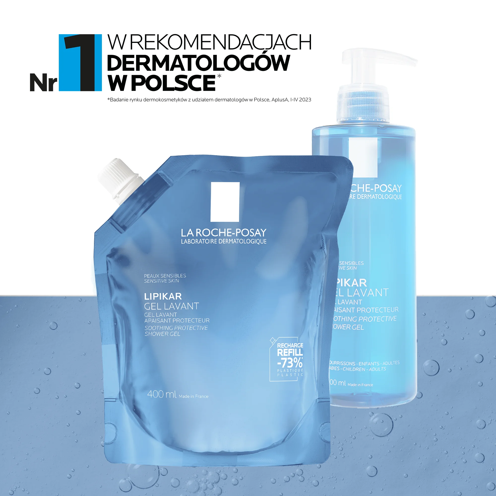 La Roche-Posay Lipikar żel REFILL, 400 ml