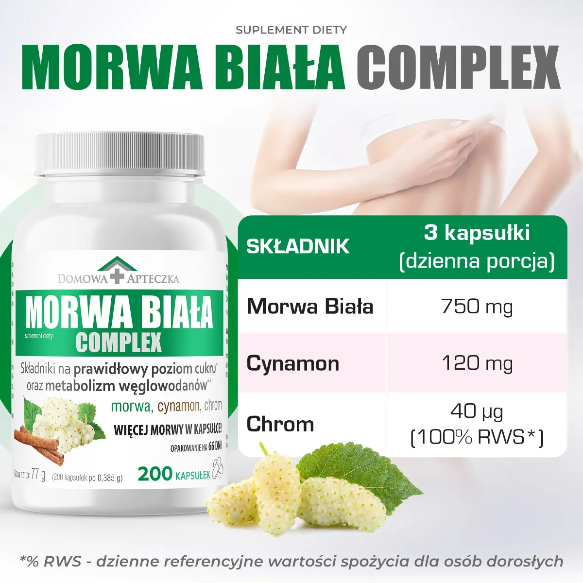Morwa Biała Complex 200 kapsułek