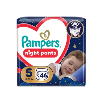 Pampers Night Pants 5 pieluchomajtki, rozmiar 5, 11-17 kg, 46 sztuk