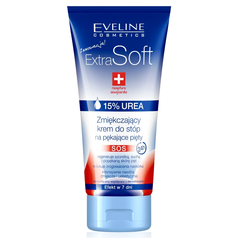 Eveline Cosmetics Extra Soft SOS zmiękczający krem do stóp na pękające pięty, 100 ml