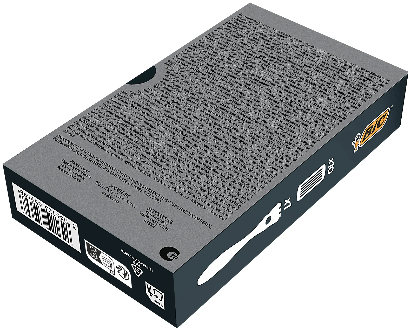 BIC maszynka do golenia Hybrid Flex 5 + 10 wkładów