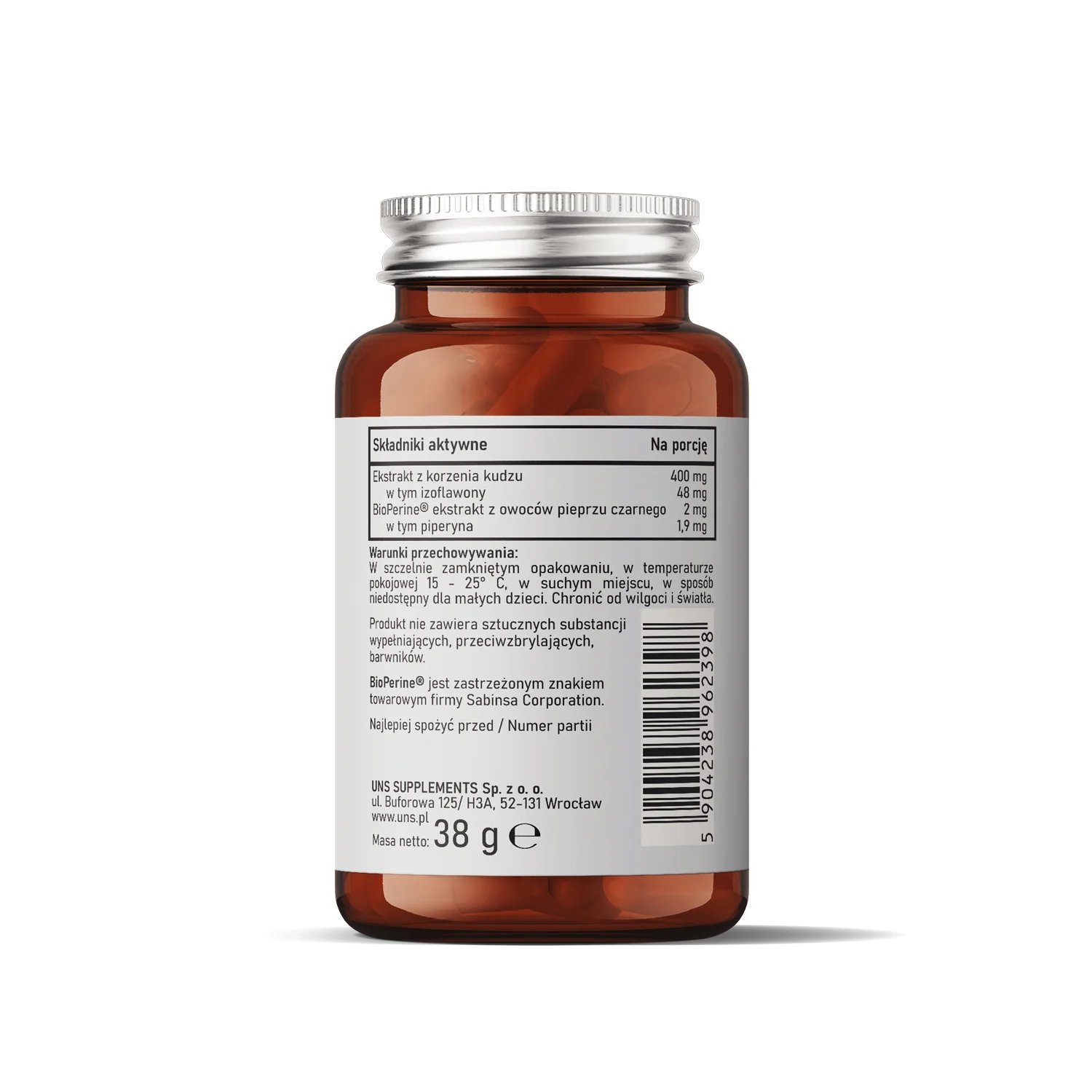 UNS Korzeń kudzu + BioPerine® 60 wege kapsułek