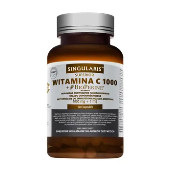 Singularis Superior Witamina C 1000 + Bioperine,suplement diety, 120 kapsułek 