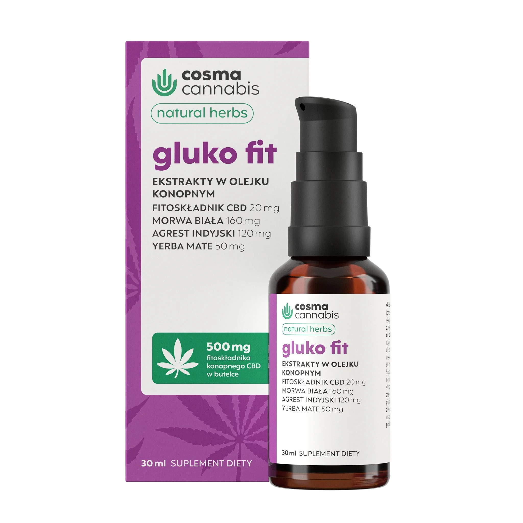 Cosma Cannabis Gluko Fit Natural Herbs 30 ml