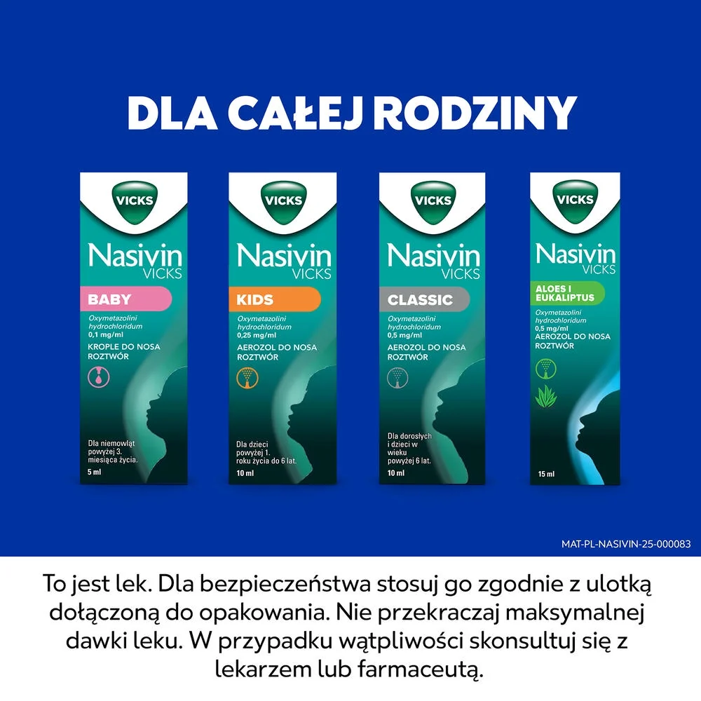 Nasivin Vicks Baby 1 mg/ml, krople do nosa, roztwór, 5 ml