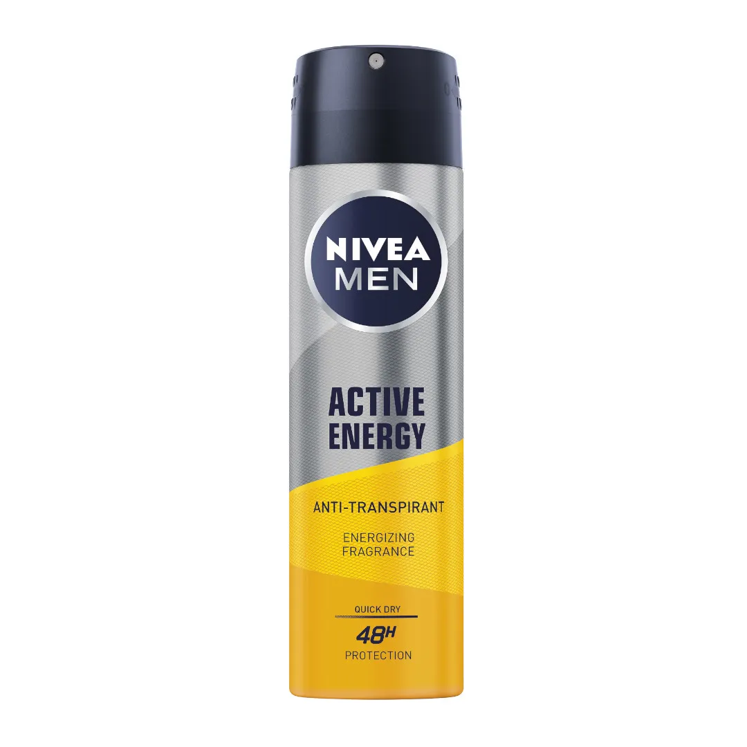 Nivea Men Active Energy antyperspriant w spray'u, 150 ml