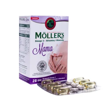 Mollers Mama, suplement diety, 28 kapsułek i 28 tabletek 