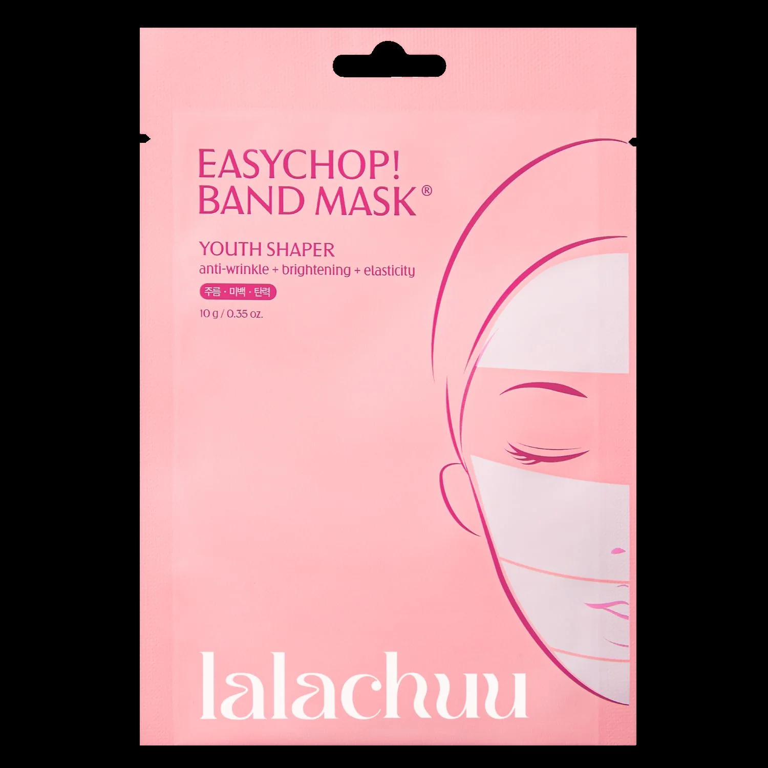 lalachuu EasyChop Band Mask maski z bandażem Youth Shaper, 4 sztuki