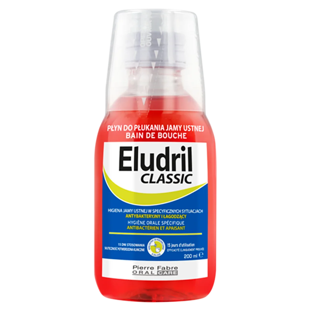 Eludril Classic płyn do płukania jamy ustnej, 200 ml