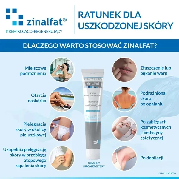 Zinalfat krem kojąco-regenerujący, 50 ml