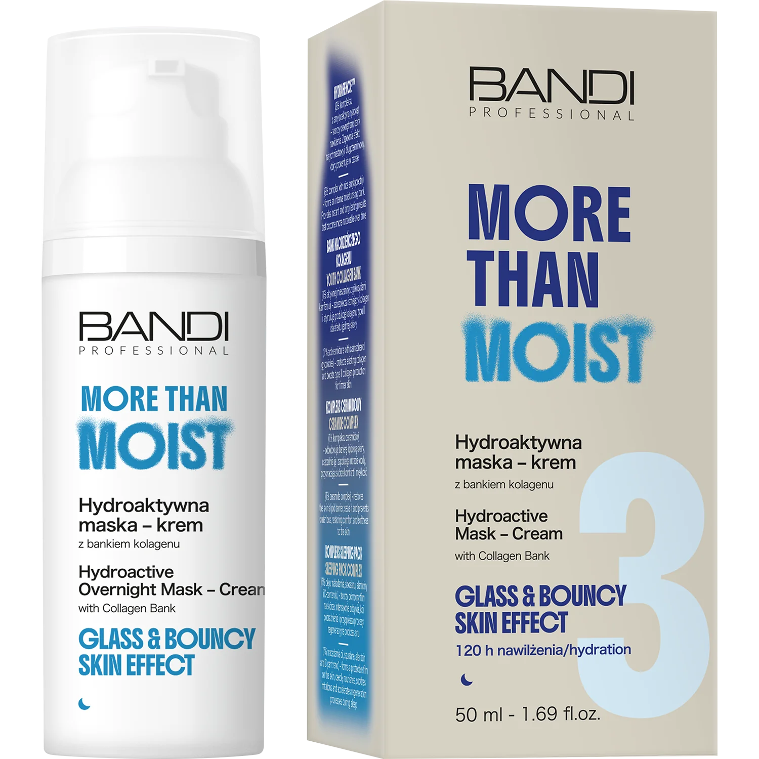 Bandi More Than Moist hydroaktywna maska-krem z bankiem kolagenu, 50 ml