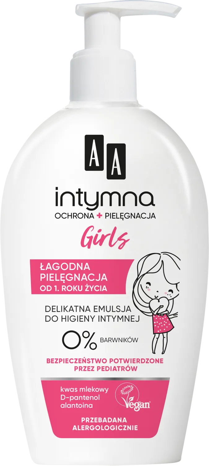 AA Intymna Baby Girl delikatna emulsja do higieny intymnej, 300 ml