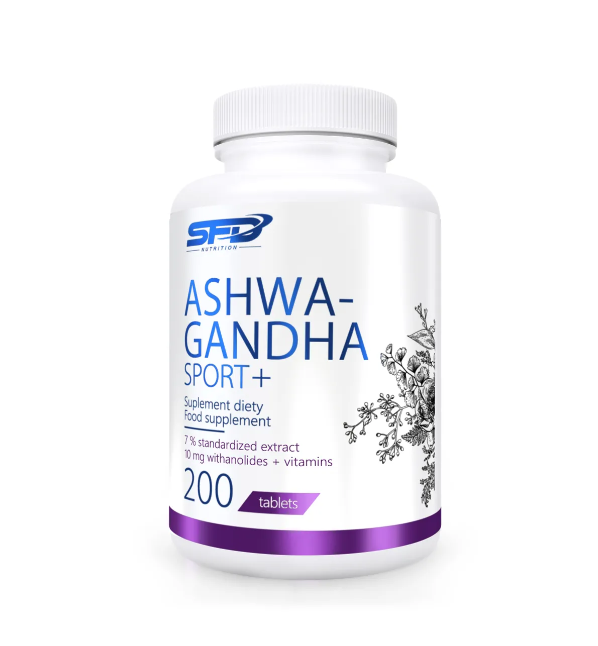 SFD ashwagandha Sport+, 200 tabletek