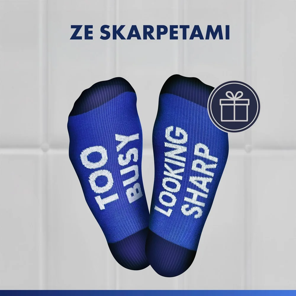 Gillette ProGlide Zestaw męska maszynka do golenia z 5 ostrzami + 2 wkłady wymienne + żel do golenia, 200 ml + skarpetki