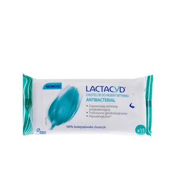 Lactacyd Antibacterial chusteczki do higieny intymnej, 15 szt.