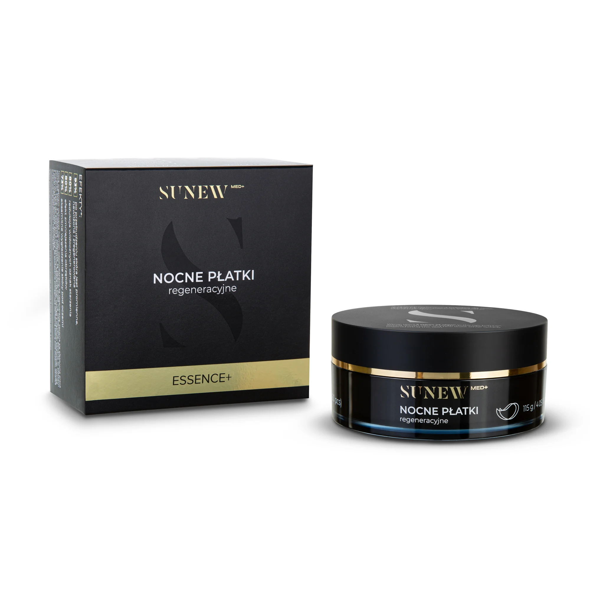 SunewMed+ ESSENCE+ nocne regenerujące płatki pod oczy 60 sztuk