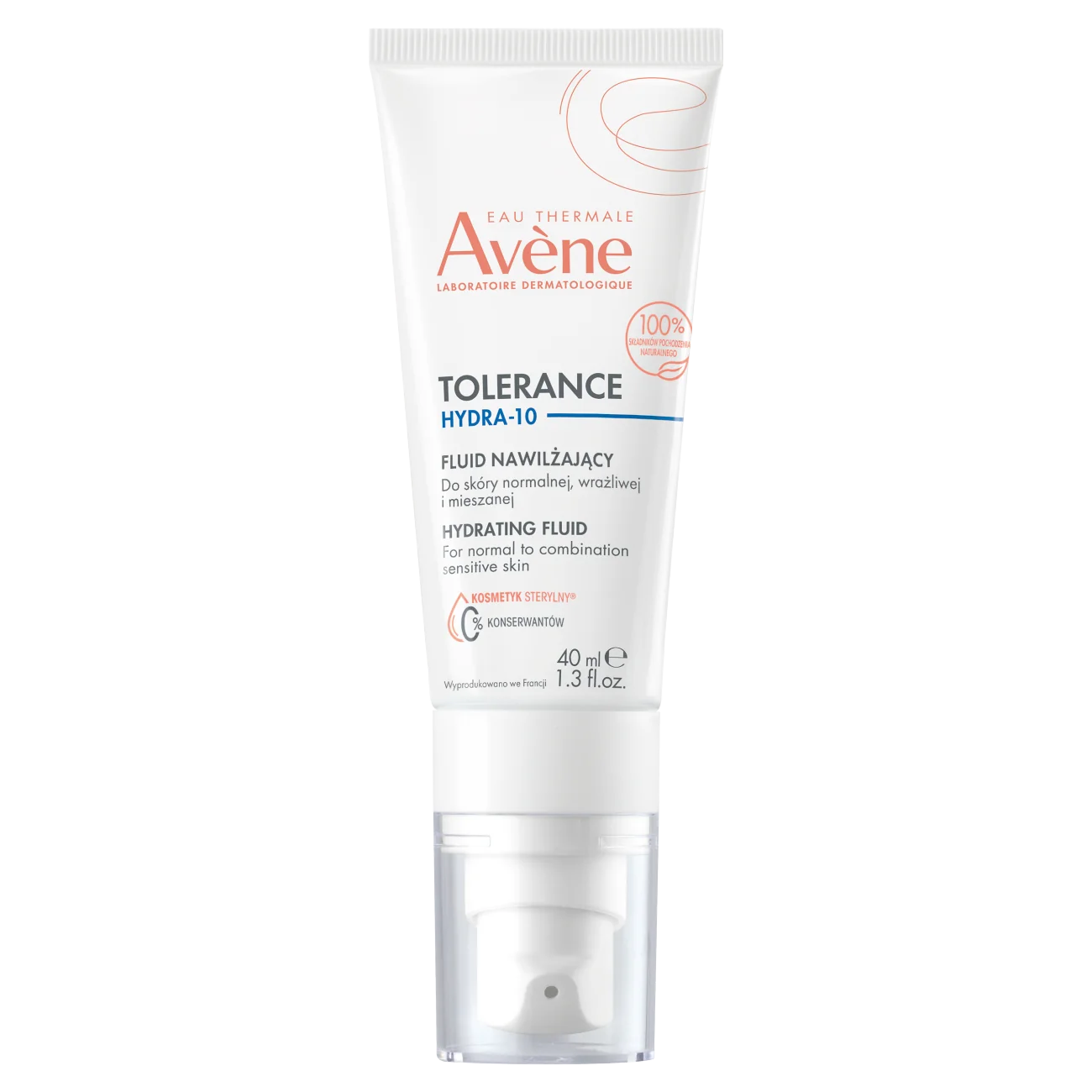 Avène Tolerance Hydra-10 fluid nawilżający, 40 ml