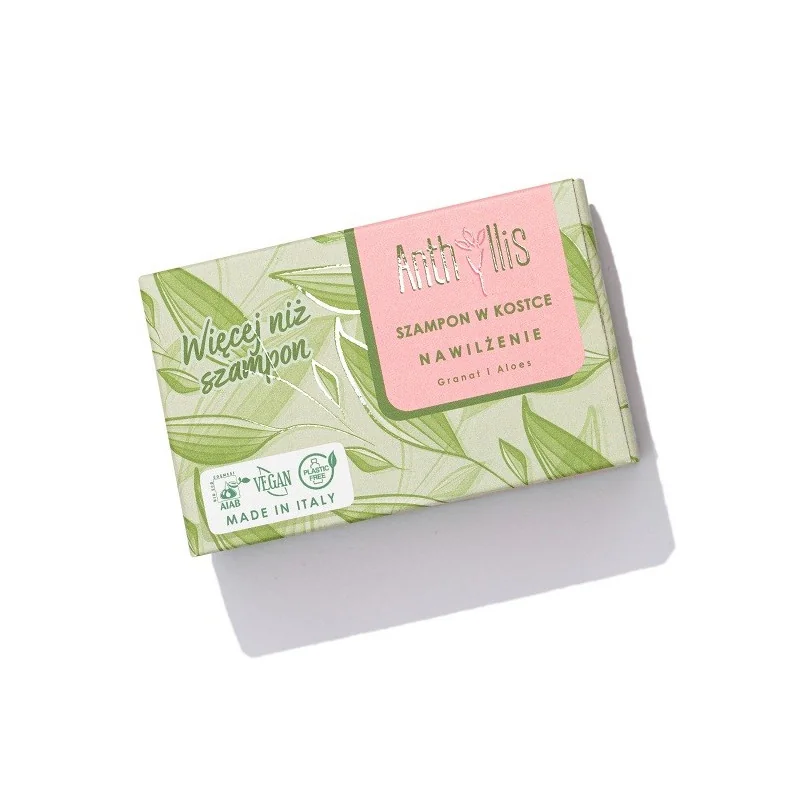 Anthyllis nawilżający szampon w kostce Granat i Aloes, 80 g