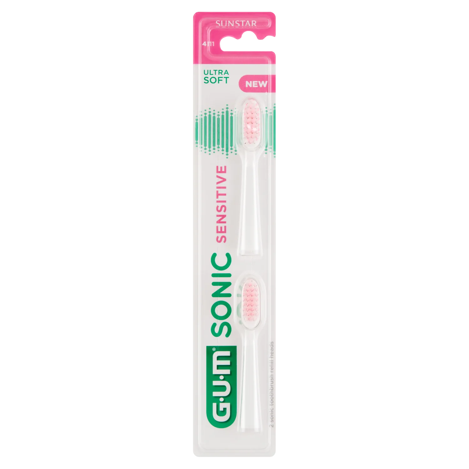 Gum Sonic Sensitive główki do szczoteczki, 2 szt.
