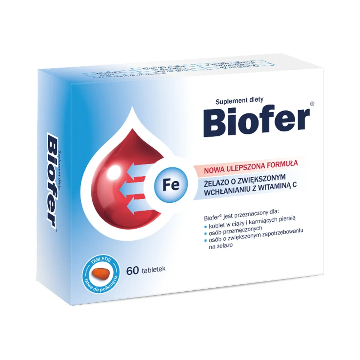 Biofer suplement diety, 60 tabletek