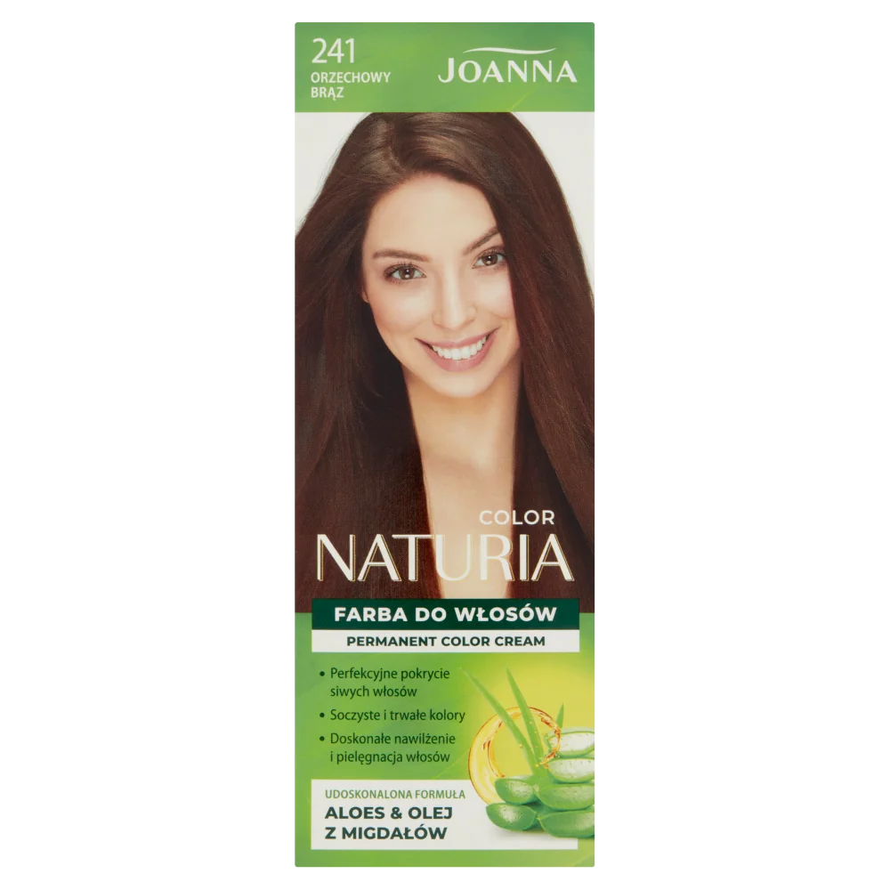 Joanna Naturia Color farba do włosów nr 241 Orzechowy Brąz, utleniacz 60 g + farba 40 g
