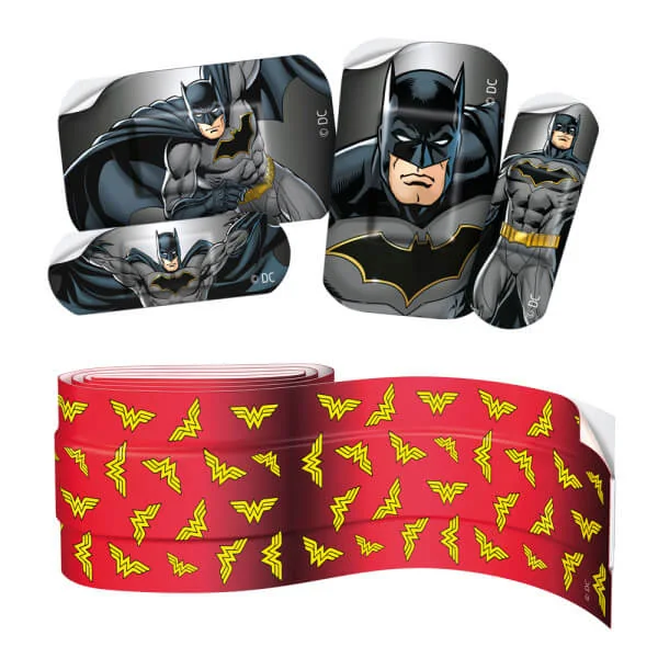 Leukplast Kids Hero Edition zestaw plastrów dla dzieci Batman, 12 szt,