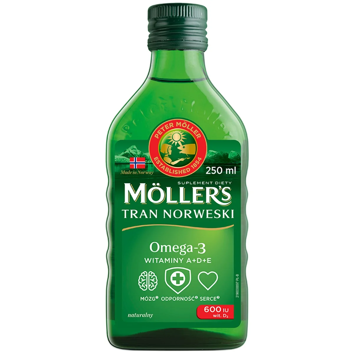 Moller’s Tran Norweski naturalny, 250 ml