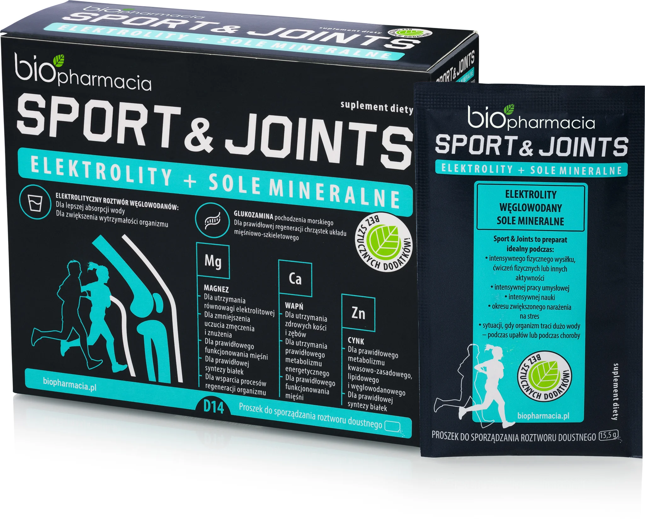 Biofarmacja Sport & Joints elektrolity i sole mineralne 14 saszetek