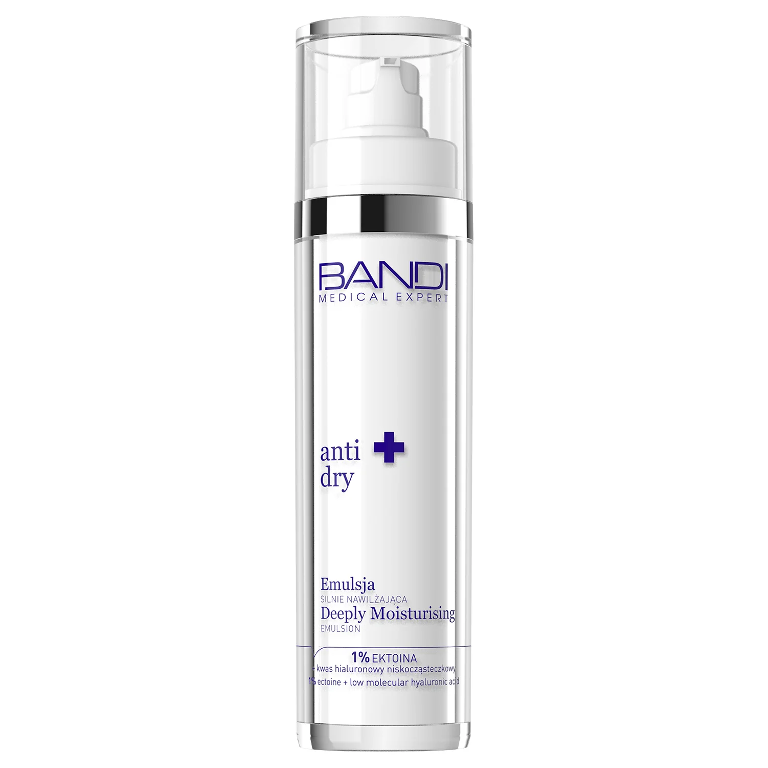 Medical Expert Anti-Dry Emulsja Silnie Nawilżająca, 1% Ektoina, Niskocząsteczkowy Kwas Hialuronowy, 50 ml