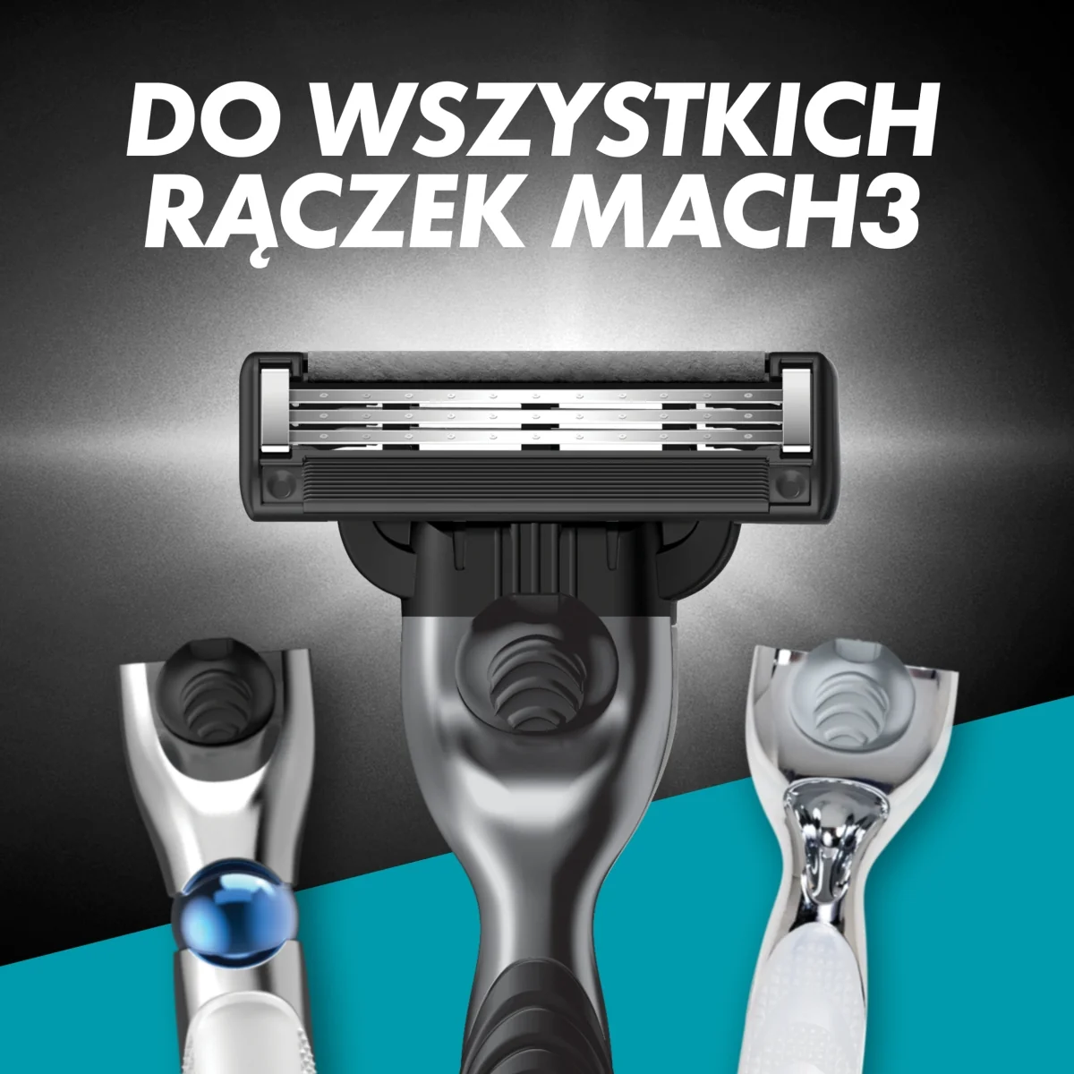 Gillette Mach3 Charcoal ostrza wymienne do maszynki do golenia dla mężczyzn, 5 szt.