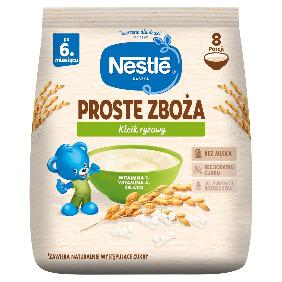 Nestlé Proste Zboża kleik ryżowy po 6. miesiącu, 144 g