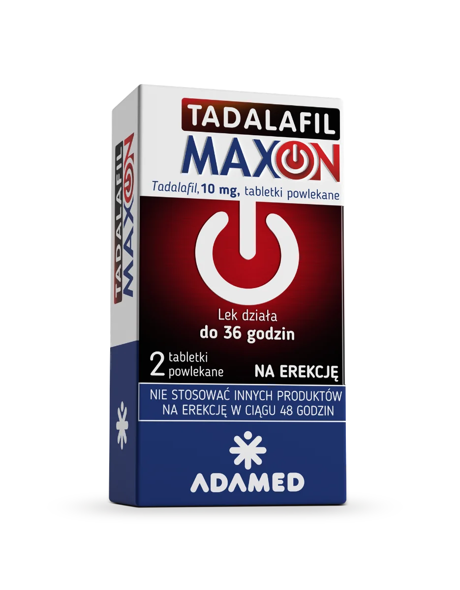 Tadalafil Maxon 10 mg 2 tabletki powlekane