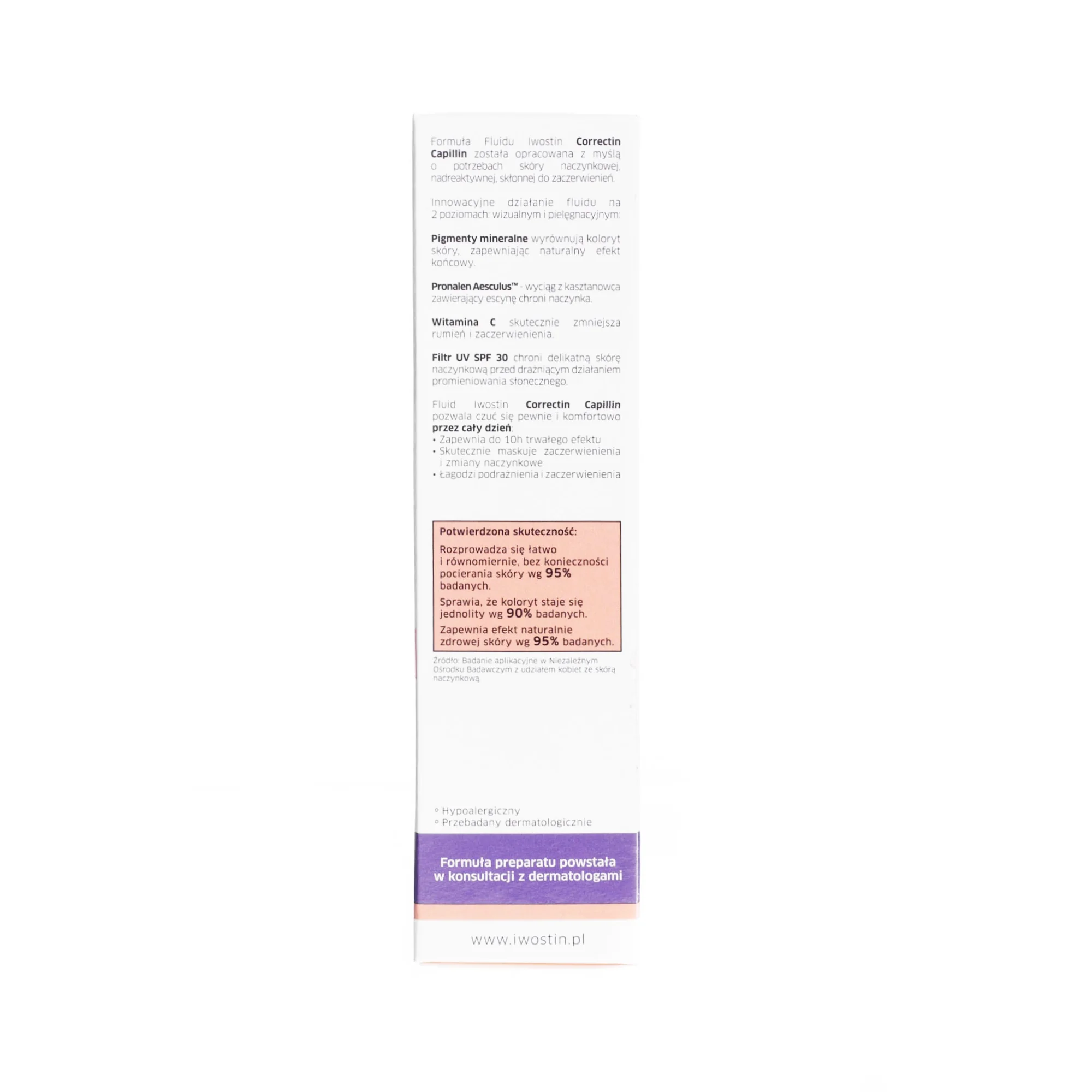 Iwostin Correctin Capillin fluid dla skóry naczynkowej 01 / SPF 30 / 30 ml 