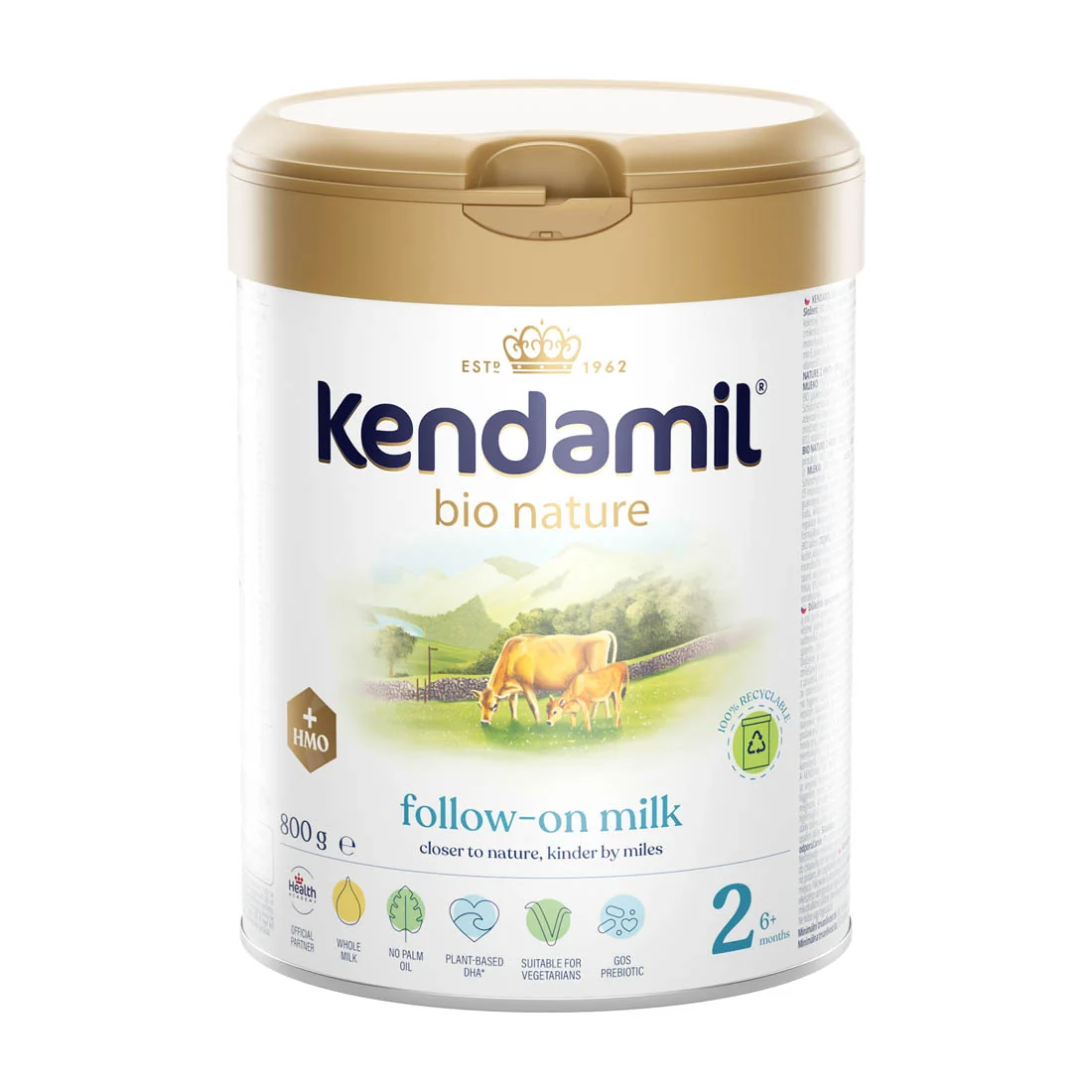 Kendamil BIO Nature 1 DHA+ Mleko początkowe dla niemowląt od urodzenia, 800 g