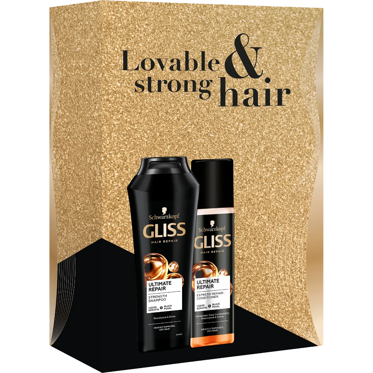 Schwarzkopf Gliss Ultimate Repair zestaw kosmetyków do włosów, 250 ml + 200 ml