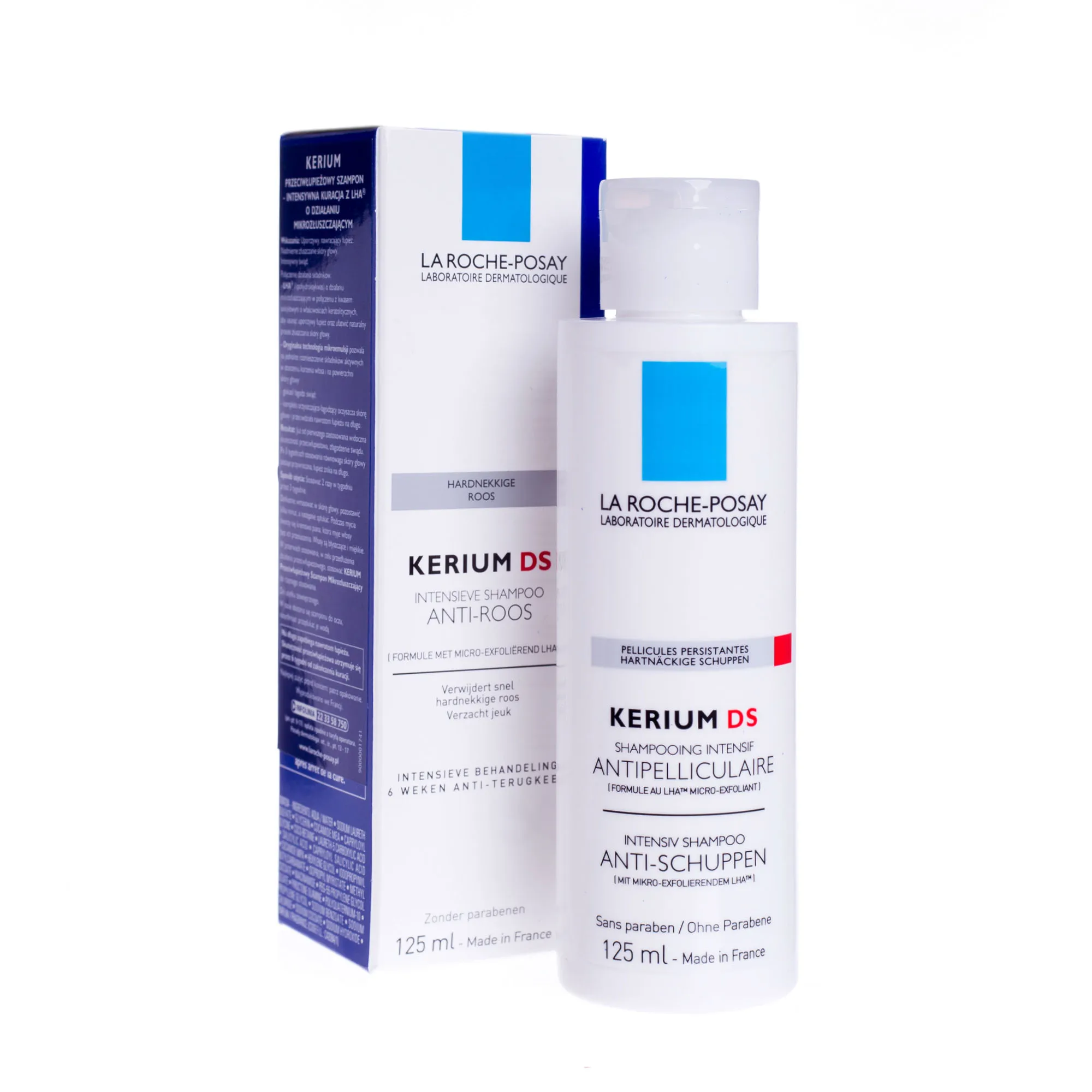 La Roche-Posay Kerium DS, szampon przeciwłupieżowy, intensywna kuracja, 125 ml 
