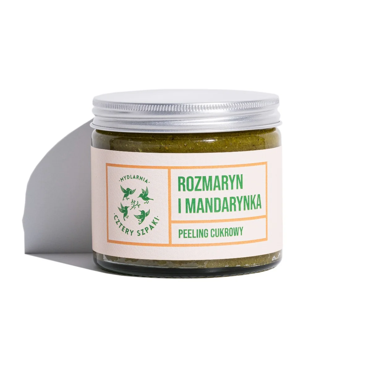 Mydlarnia Cztery Szpaki peeling cukrowy rozmaryn i mandarynka, 250 ml
