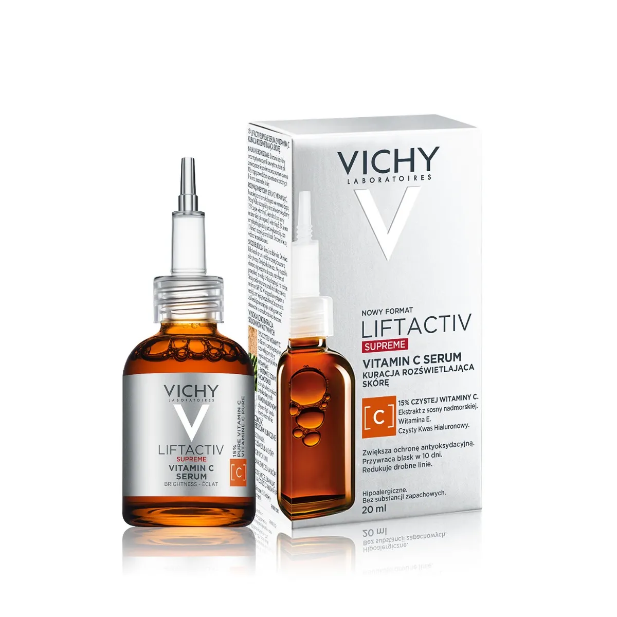 Vichy Liftactiv Supreme Vitamin C Serum rozświetlające z 15% czystej witaminy C, 20 ml 