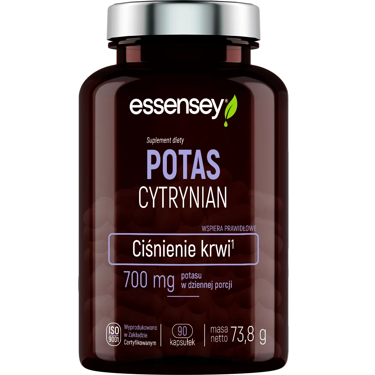 Essensey Potas Cytrynian 90 kapsułek