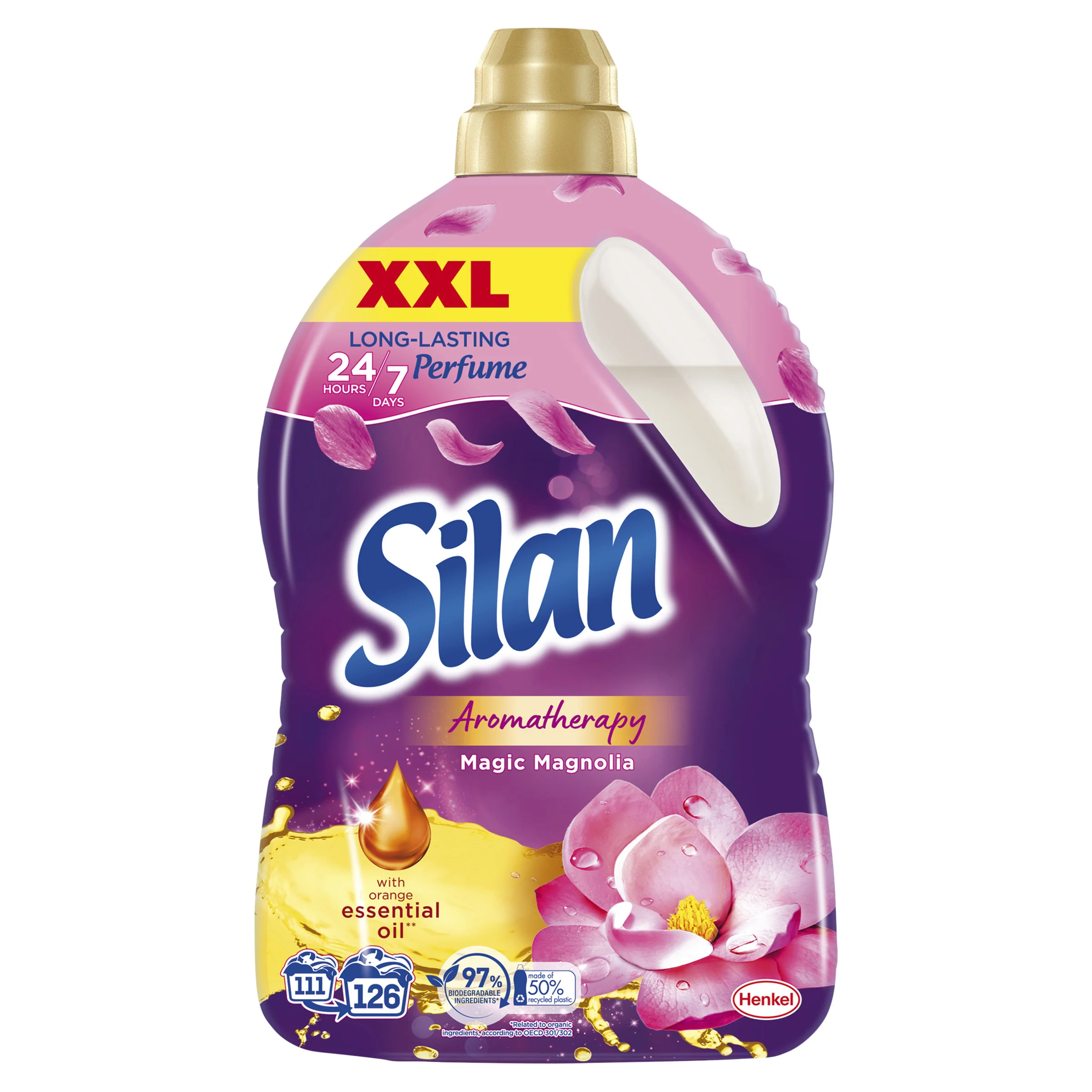 Silan Aromatherapy Magic Magnolia płyn do zmiękczania, 126 prań, 2,77 l