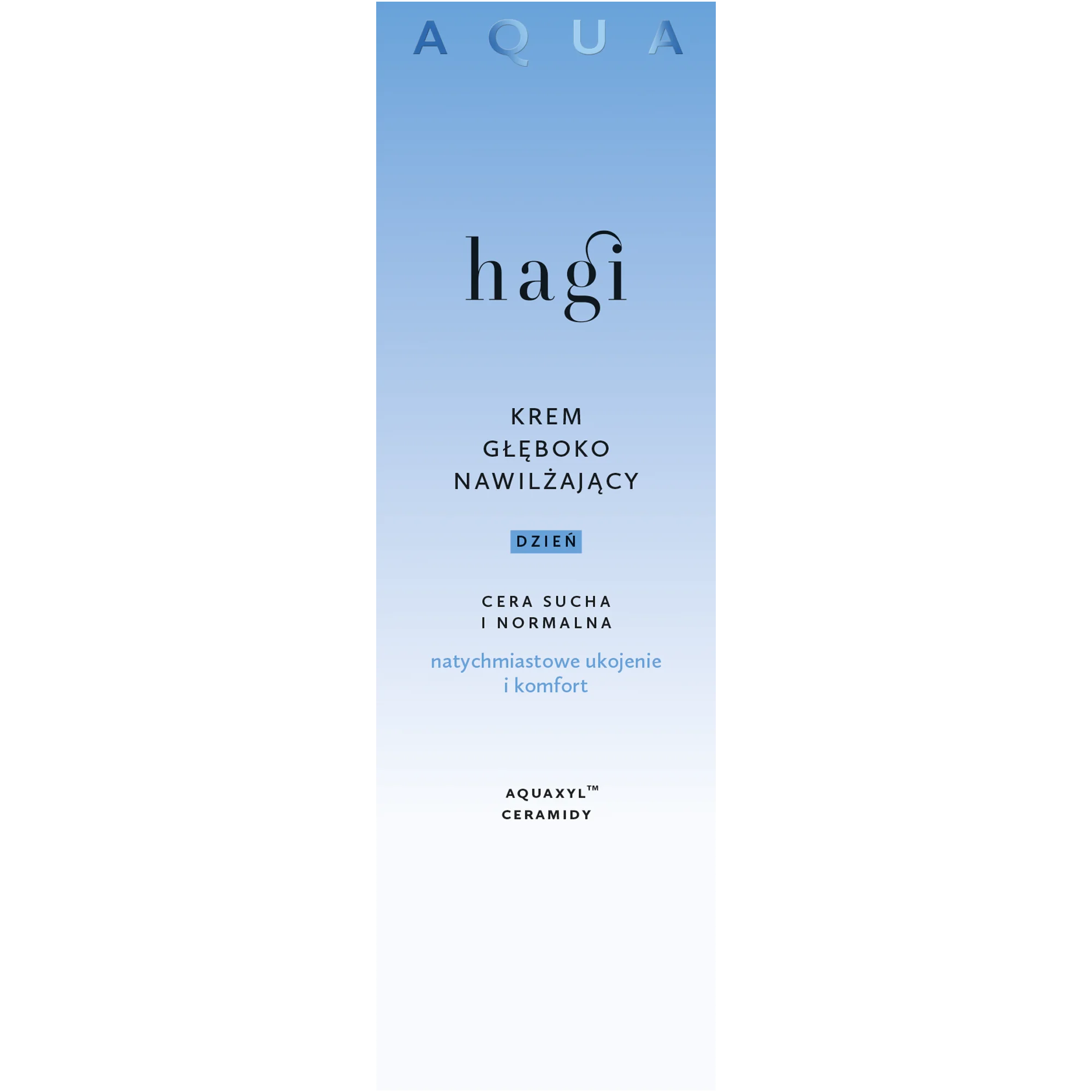 Hagi Aqua Zone krem głęboko nawilżający na dzień cera normalna i sucha, 50 ml