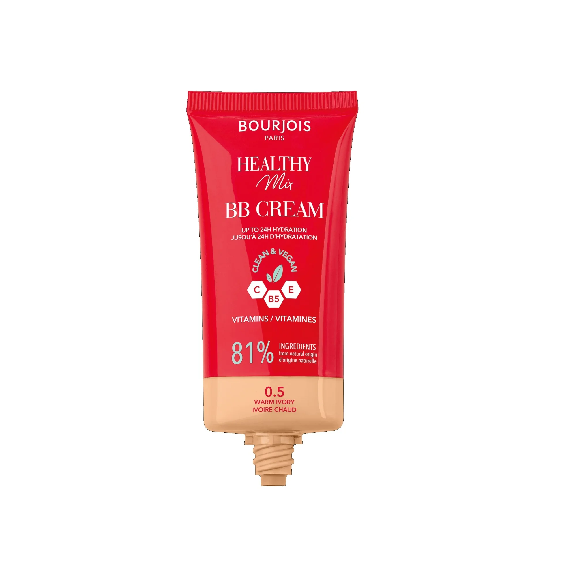Bourjois Healthy Mix krem BB, z witaminami, 0.5 Warm Ivory, 30 ml