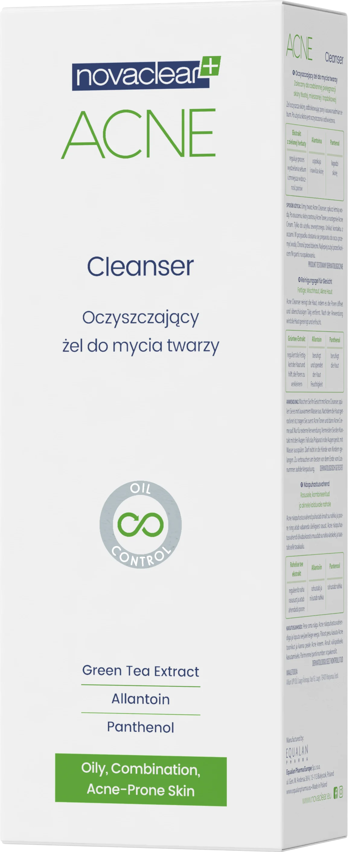 Novaclear Acne oczyszczający żel do mycia twarzy, 150 ml