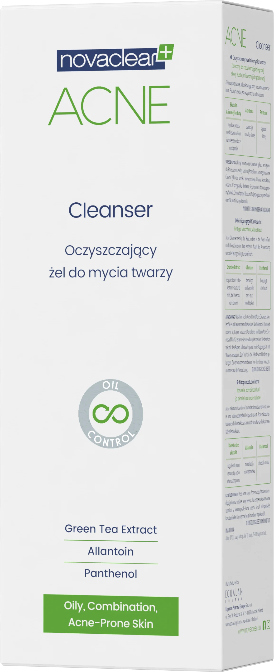 Novaclear Acne oczyszczający żel do mycia twarzy, 150 ml