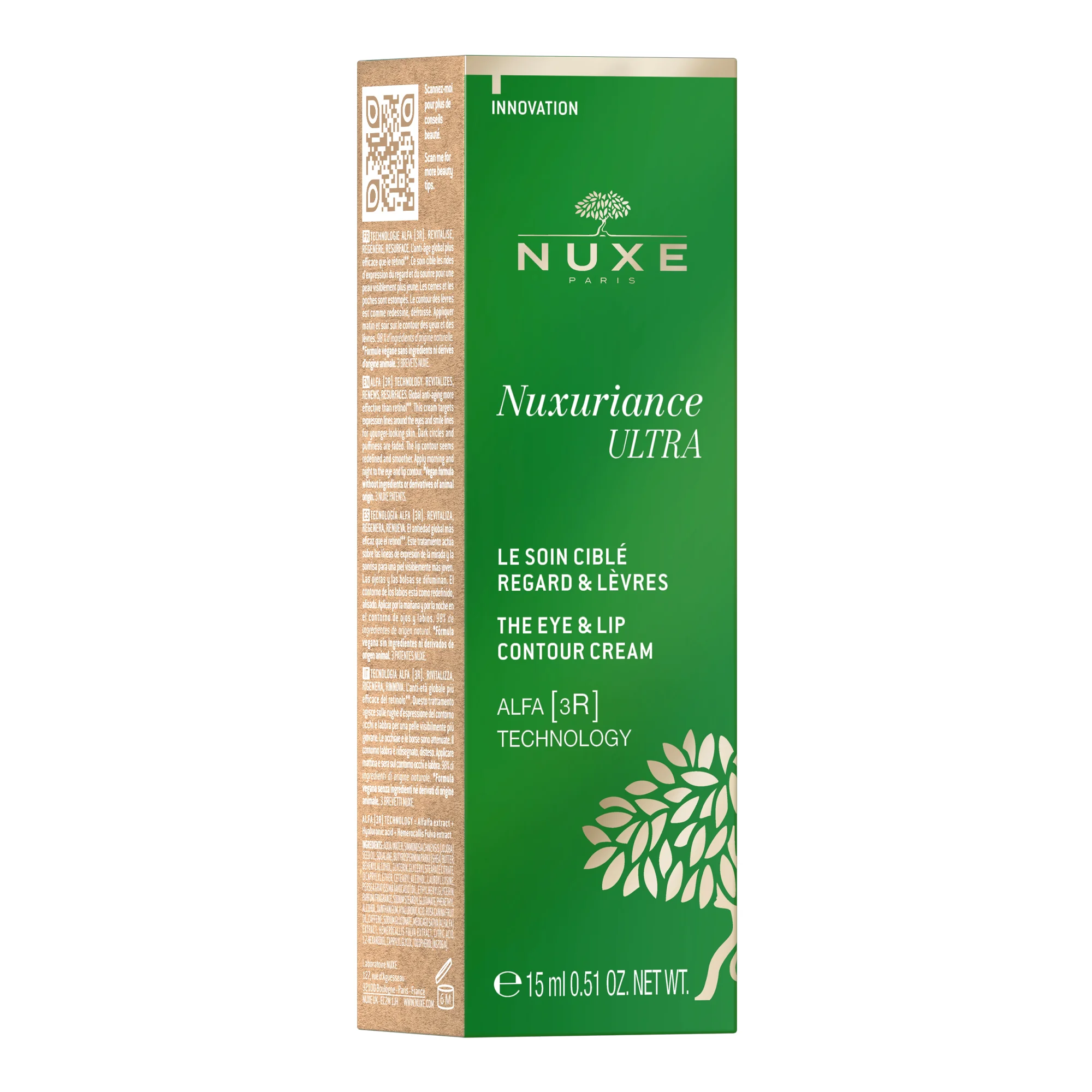 NUXE Nuxuriance Ultra krem do okolic oczu i ust, 15 ml