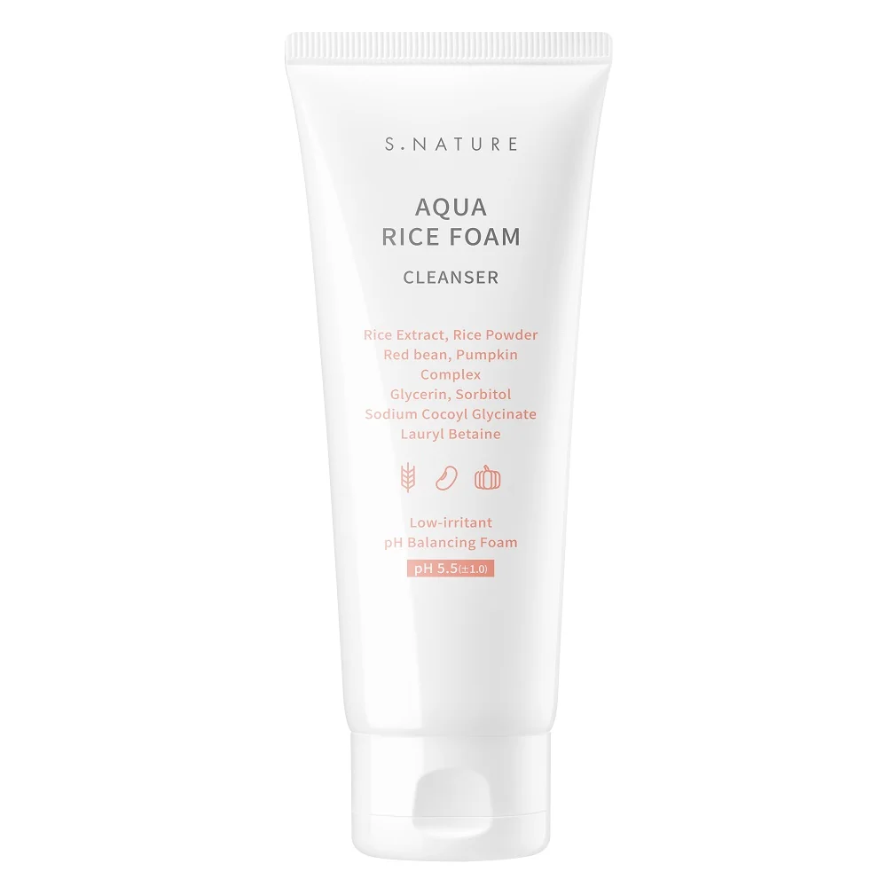 S.Nature Aqua Rice Foam Cleanser ryżowa pianka do mycia twarzy, 160 ml